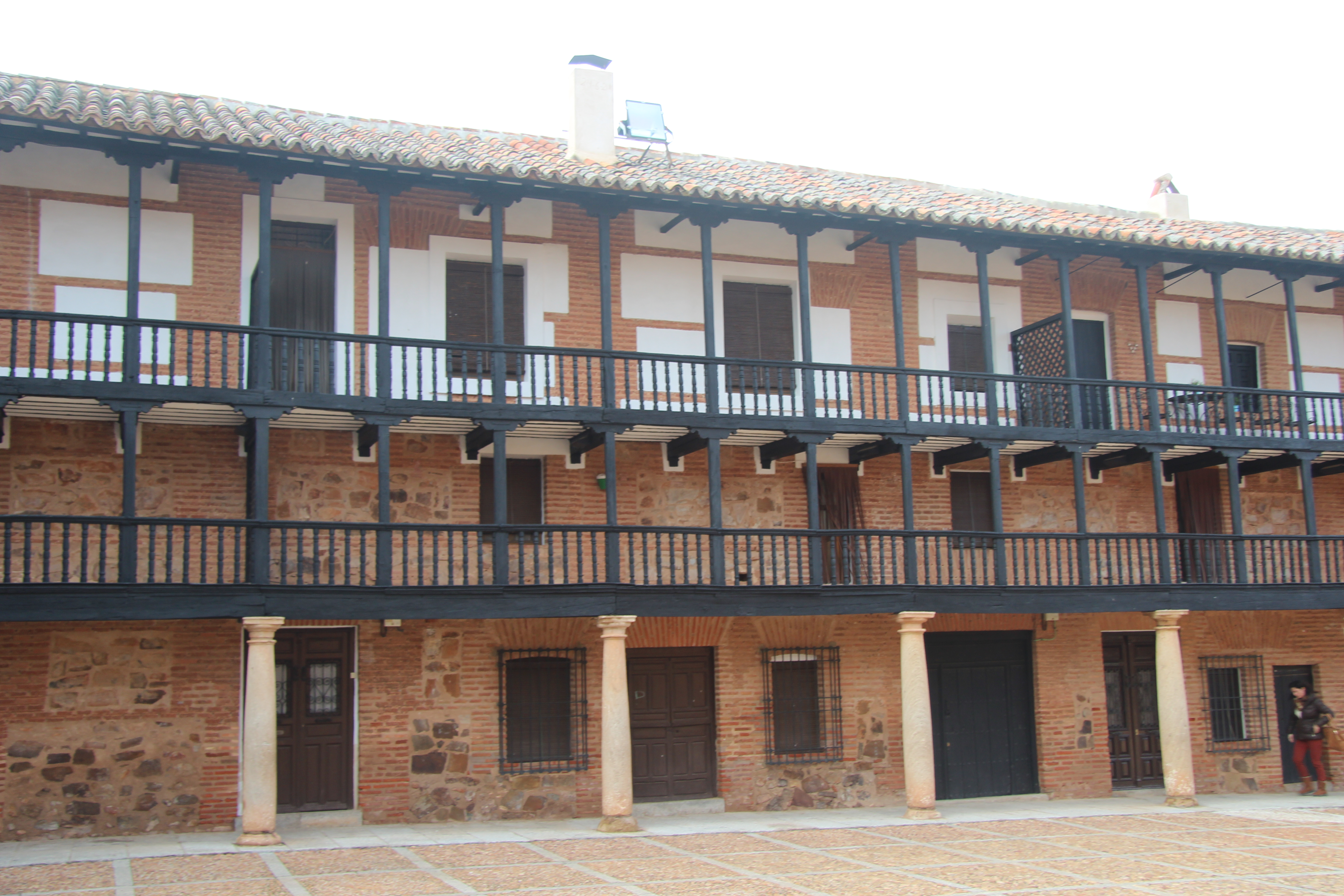 Patio porticado de columnas de la Casa Grande de la Hospedería